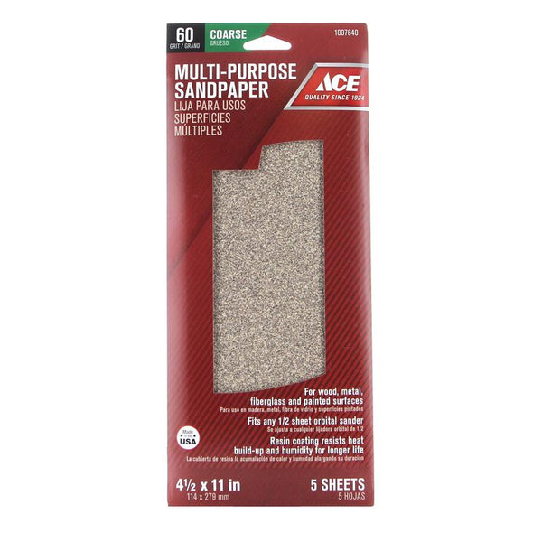 Mouse Fine Grit Sandpaper For Dust Collection 5Pk