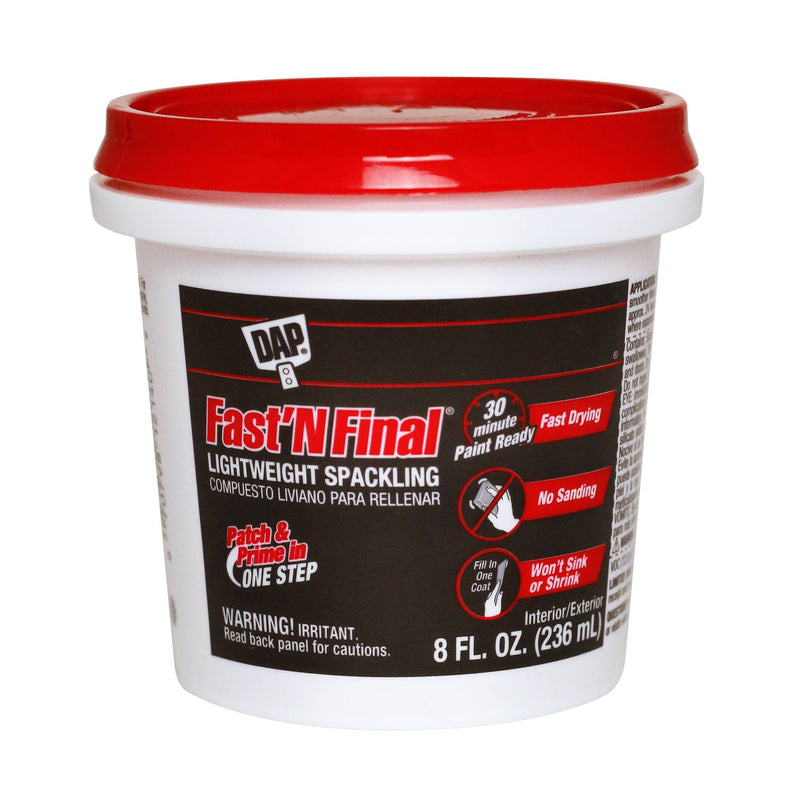 Dap Fast N Final Interior/Exterior Spackle Half-Pint